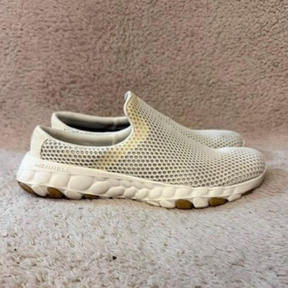 Merrell Bora Slide Vent Slip-On Shoes Women 8.5 Cream J002324 Breathable Mesh